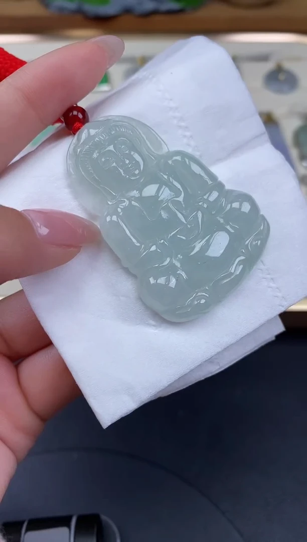 吊坠(不含链)未镶嵌翡翠观音@@CMT