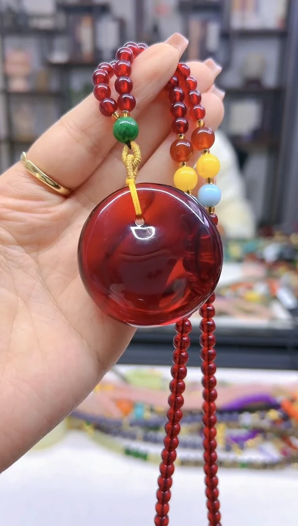 【闪购商品】血珀毛衣链未镶嵌M34