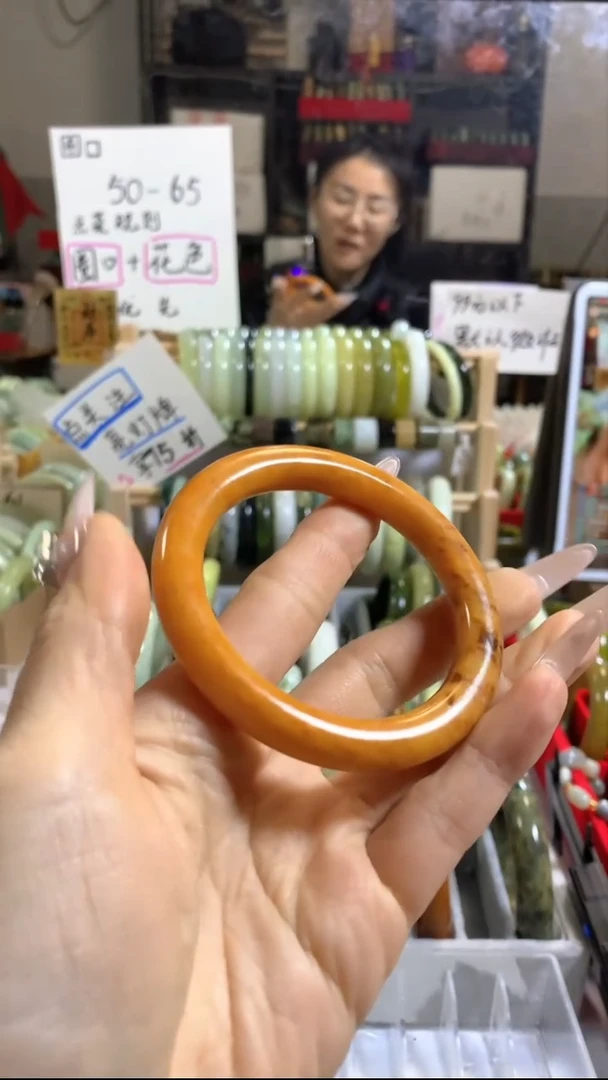 未镶嵌岫玉手镯25 56+