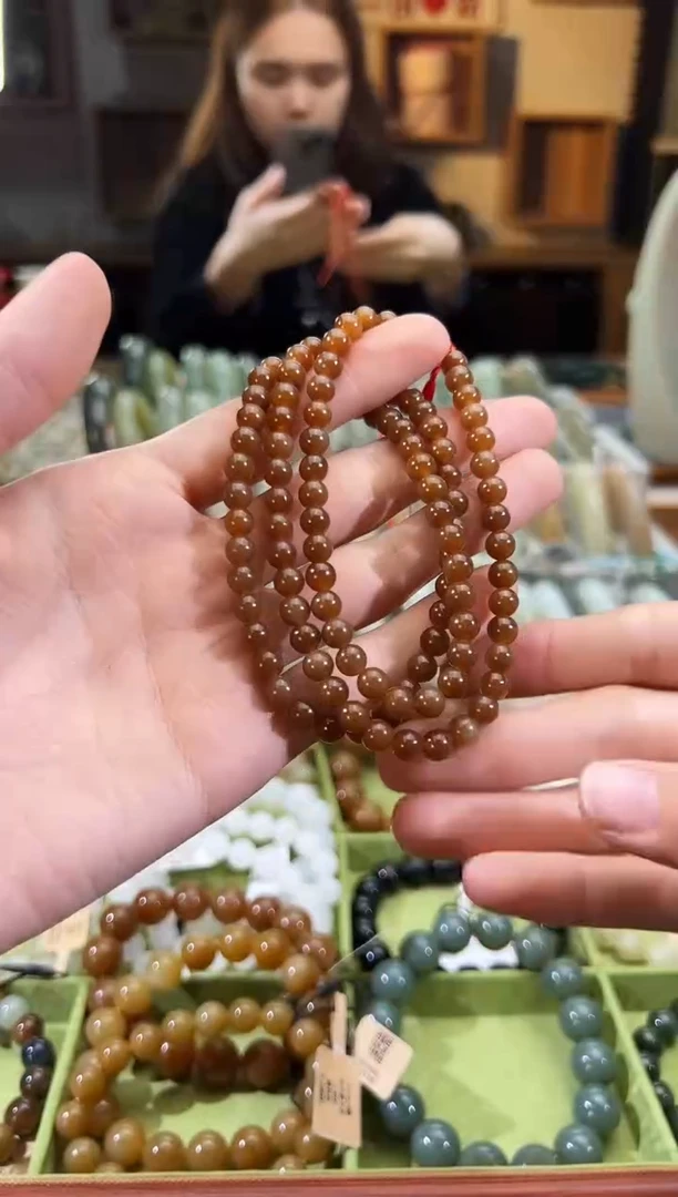 项链未镶嵌和田玉且末料金山糖项链卡6