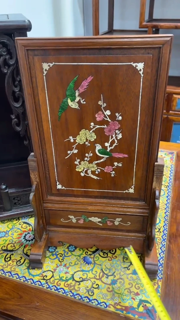 【闪购商品】木喜鹊登梅插屏插屏