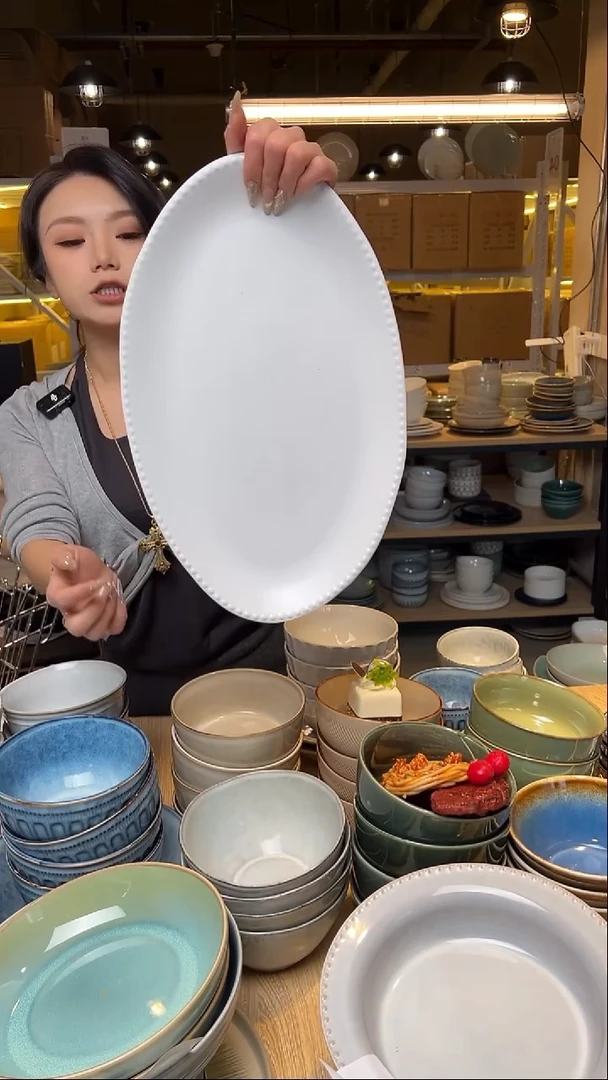 瓷47外贸尾货窑变釉下彩默外微瑕