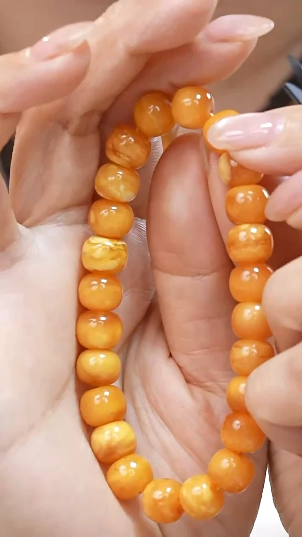 蜜蜡颈饰未镶嵌5074天然蜜蜡珠宝奇石云端妖孽石膏蜡全部保真