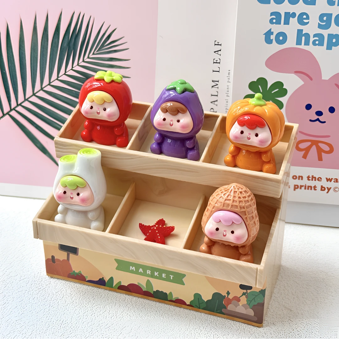 【对对碰＋许愿】新款实色五代果蔬崽崽树脂DIY创意摆件