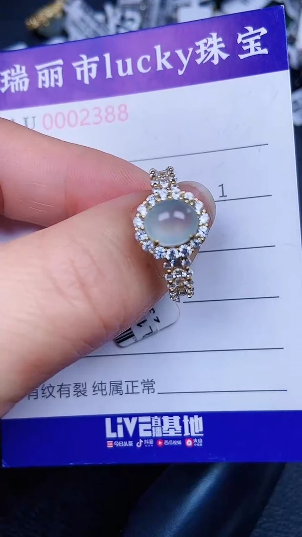 颈饰银S925镶嵌翡翠2488
