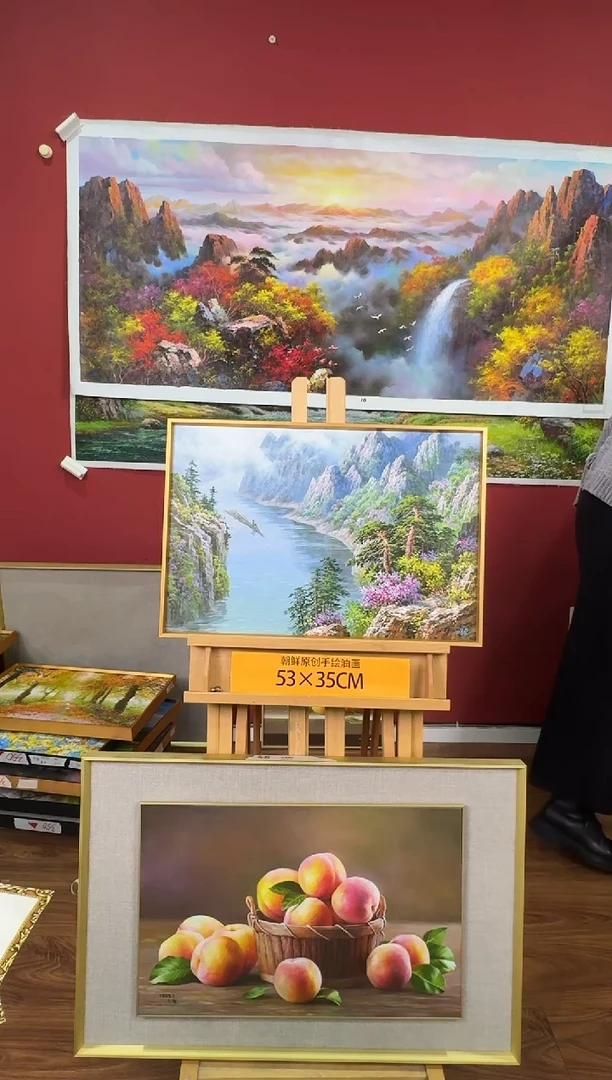 油画【116号】约53*35cm丨朝鲜原创纯手绘孤品油画丨顺丰包邮