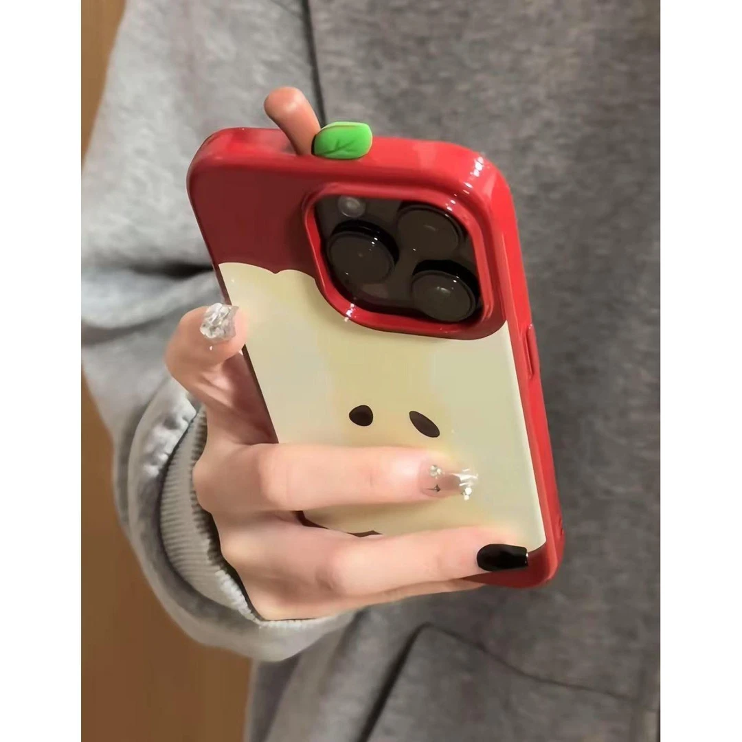 BANCA创意立体一颗苹果核适用iPhone16/15promax手机壳苹果14女13