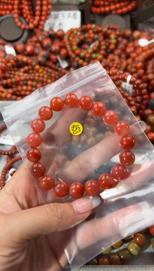 未镶嵌手串南红玛瑙10+