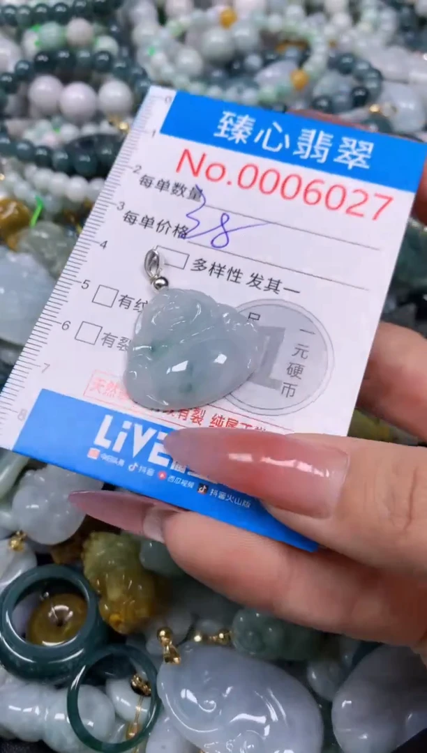 【闪购商品】翡翠颈饰未镶嵌含绳0006027