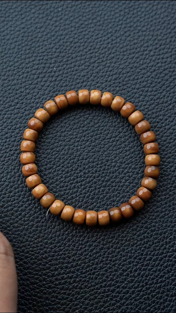 手串星月菩提龙脊菩提 妖花药片 尺寸0.78 原生态