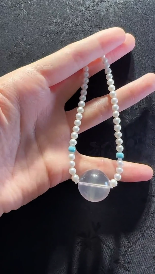 颈饰银S925镶嵌水晶珠宝原创