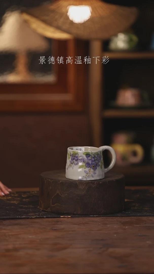 陶瓷景德镇高温釉下手绘陶瓷080