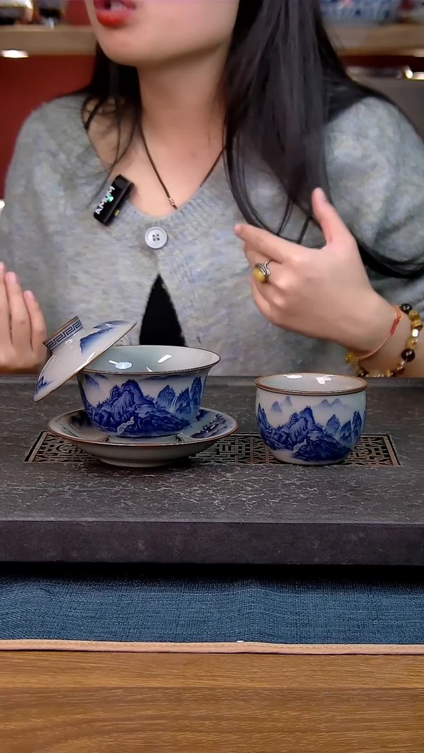 简装家用款2件套 老陶泥开片纹陶瓷茶具