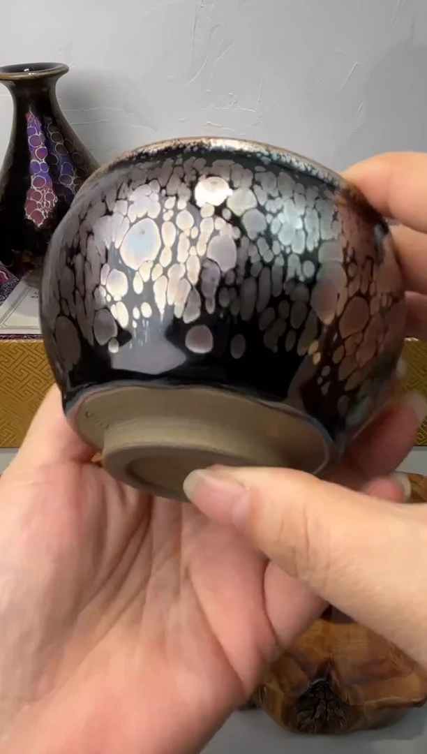 茶盏春申阁福利1只银浮雕将军盏