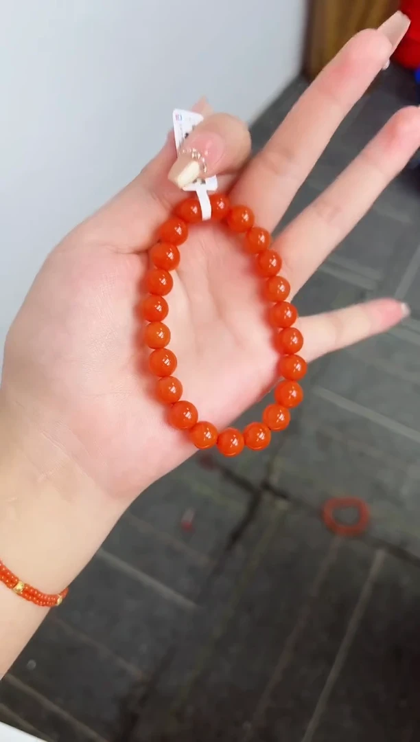 【闪购商品】南红玛瑙亮光手串卡9+未镶嵌保山杨柳滴水洞