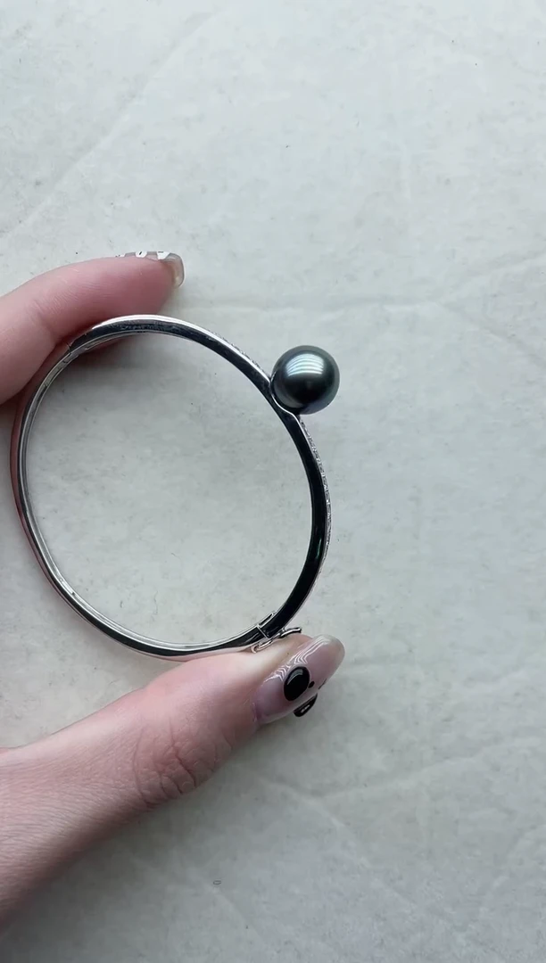 【闪购商品】海水珍珠手镯银S925镶嵌82