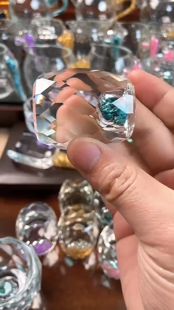 【闪购商品】玺宴新款水晶盖置绿松石