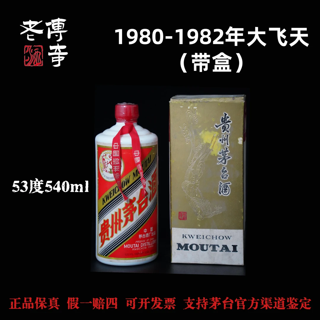 KWEICHOW MOUTAI/贵州茅台【0015】80-82大飞天带盒53度