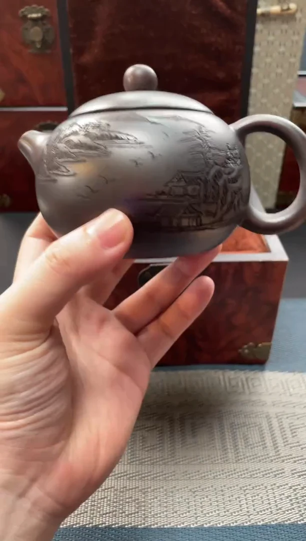 茶壶紫砂8宜兴原矿紫砂