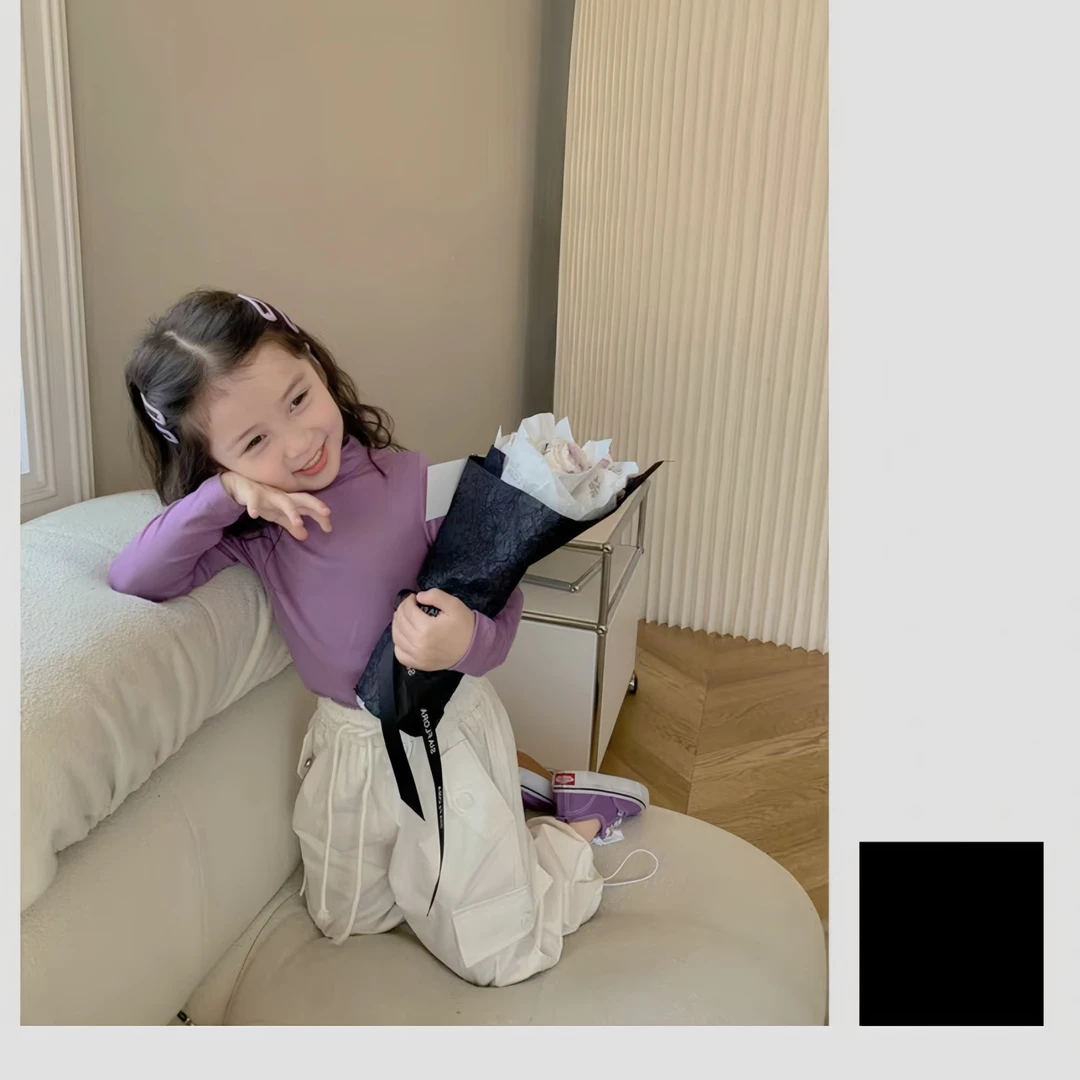 紫色超百搭时尚打底衫