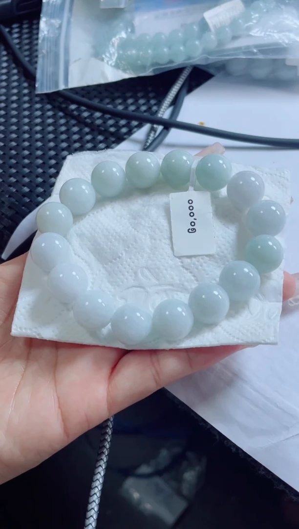 未镶嵌定制翡翠珠串