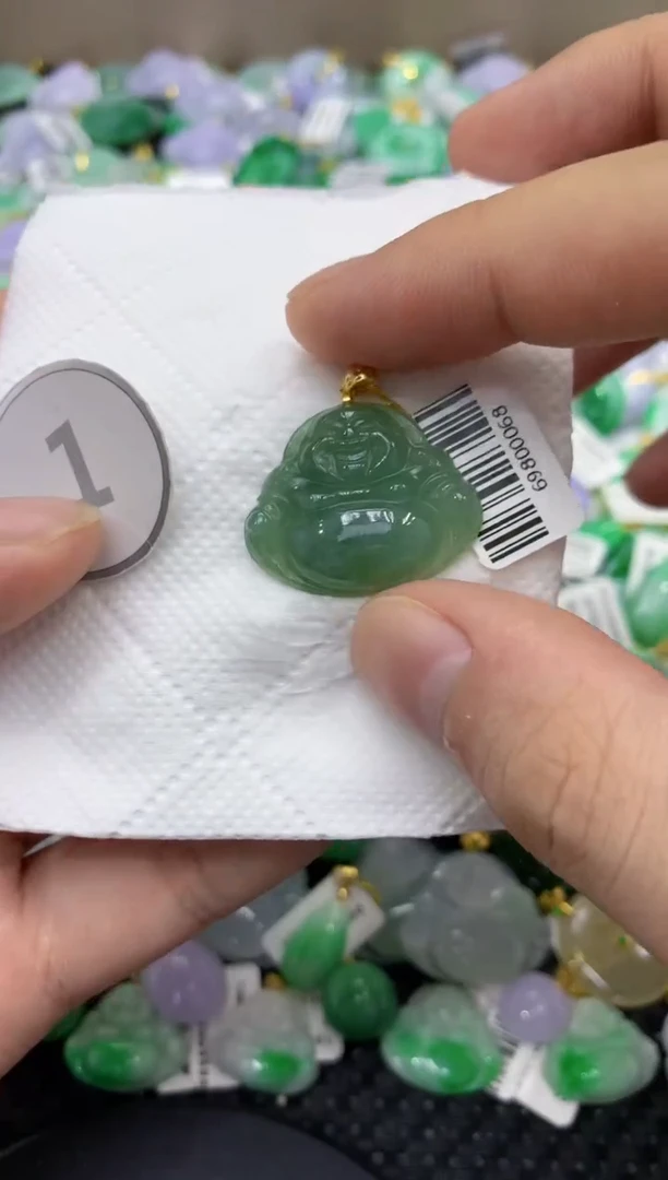 颈饰未镶嵌翡翠天然缅甸翡翠A货