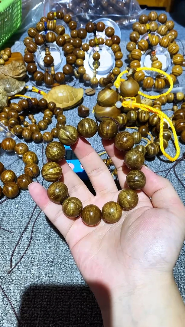 手串/手链楠木（金丝楠）认*行小叶桢楠水波纹1.8手串