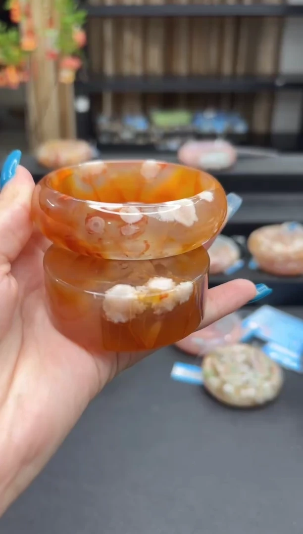 未镶嵌手镯石英质玉148(61圈赠送镯心)