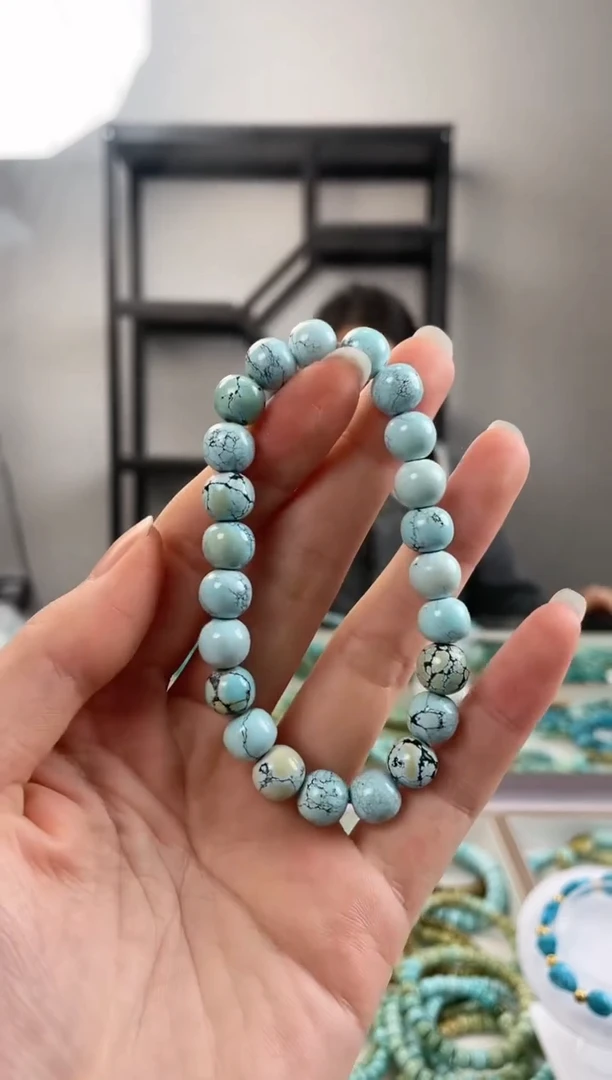 【闪购商品】绿松石珠宝奇石未镶嵌9+mm