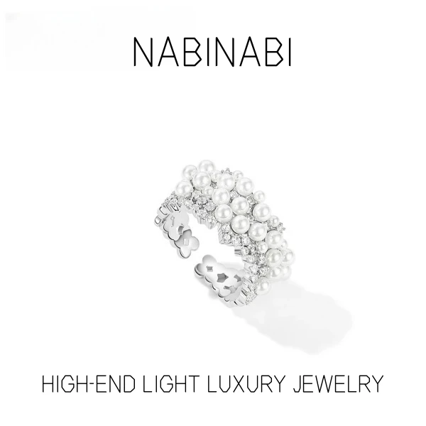 铜合金戒指 【星光璀璨】0051秋冬限定时尚 银色 戒指小众精致气质