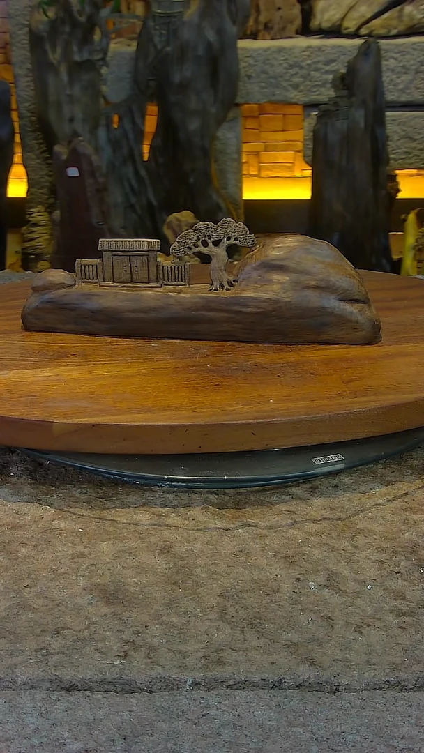 木金丝楠阴沉木山水摆件