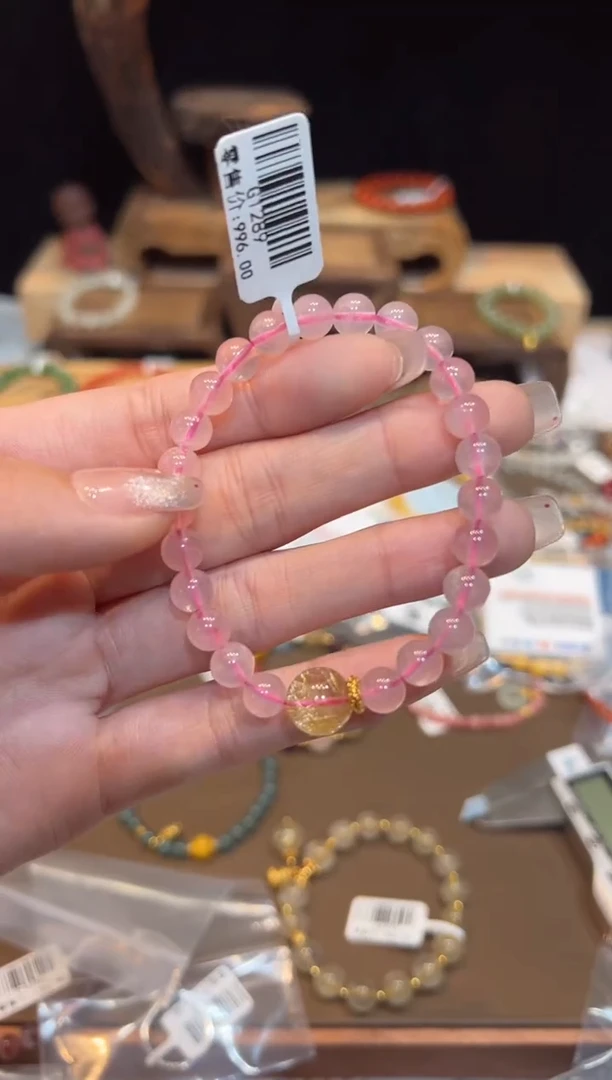 【闪购商品】水晶手链18K金镶嵌手饰@@G1289