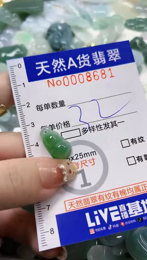 颈饰未镶嵌翡翠困****菜天然A货翡翠