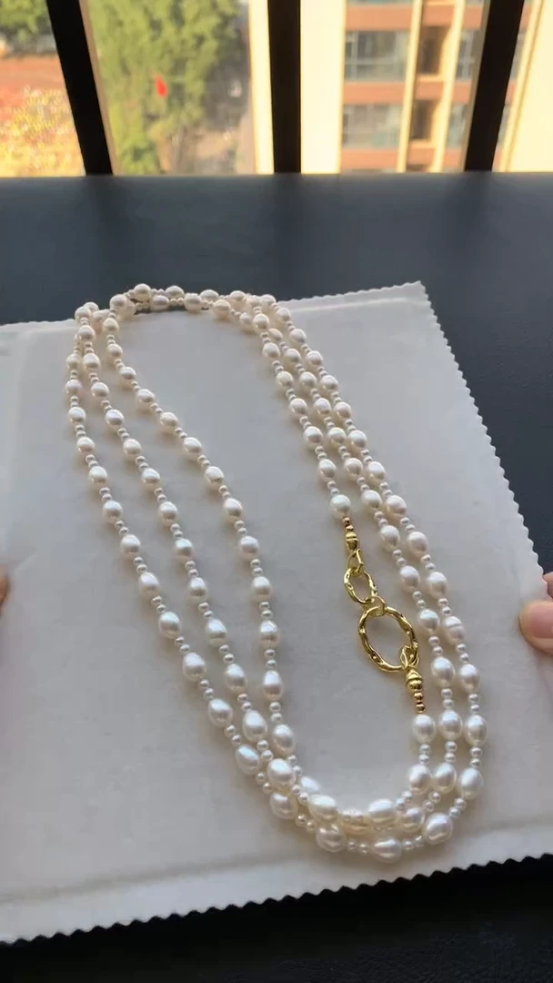 【闪购商品】淡水珍珠颈饰未镶嵌天然360