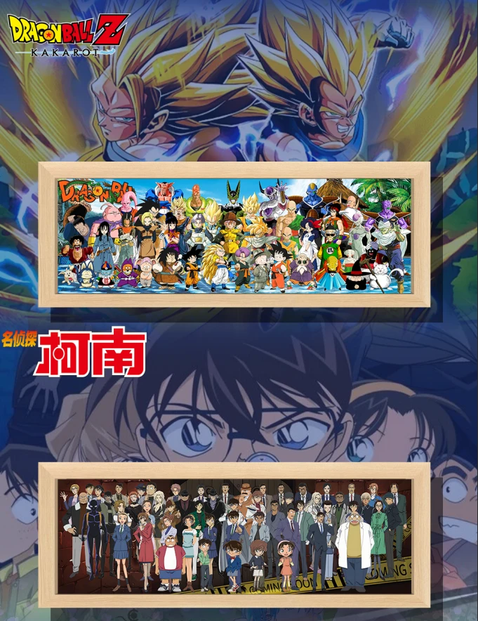 卡哇文创【动漫合集】3D立体发光动漫合集灯箱（插队专用） 周边二创