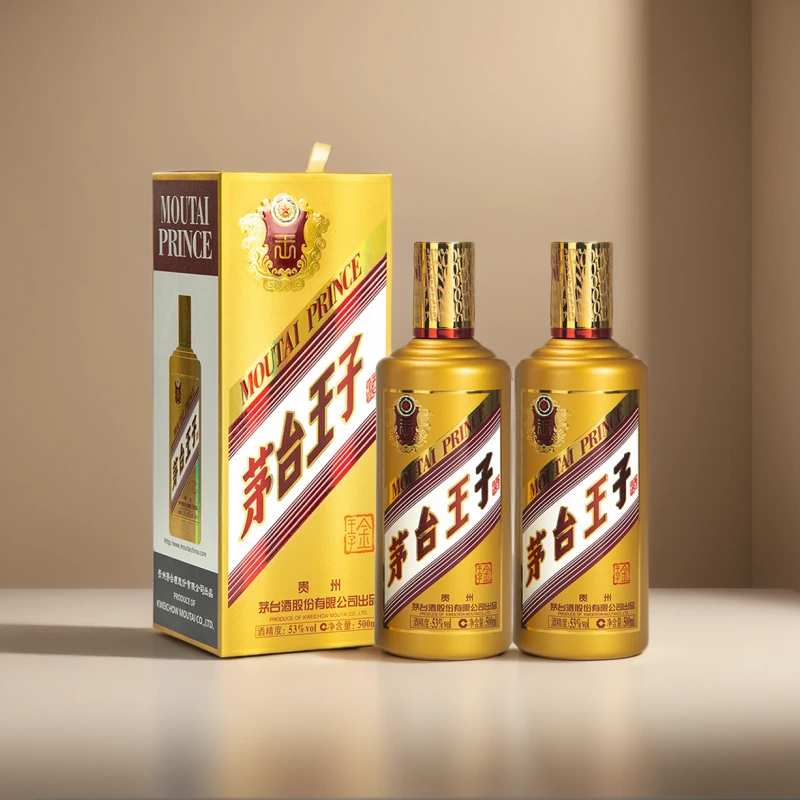 茅台（MOUTAI）白酒金王子酱香型白酒500ml×2瓶金王子