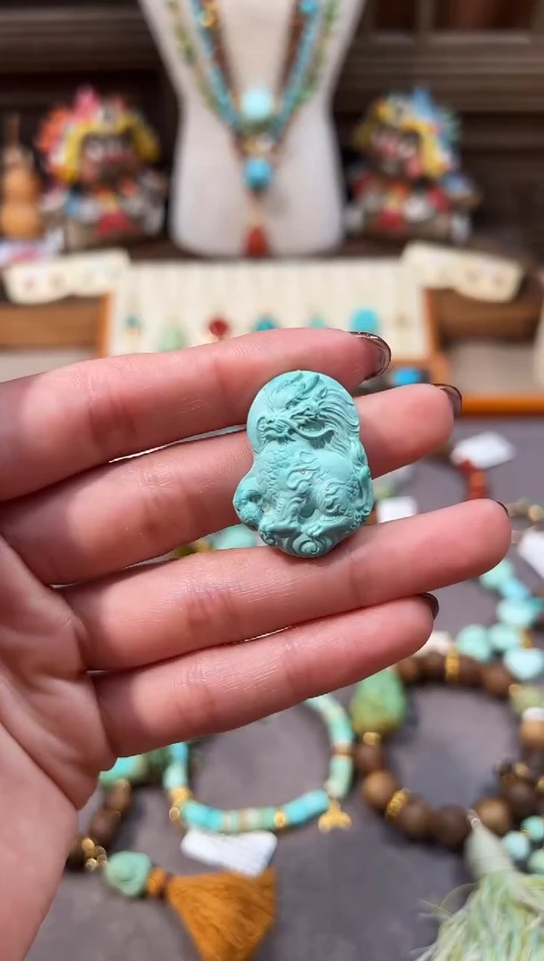 未镶嵌绿松石配饰麒麟