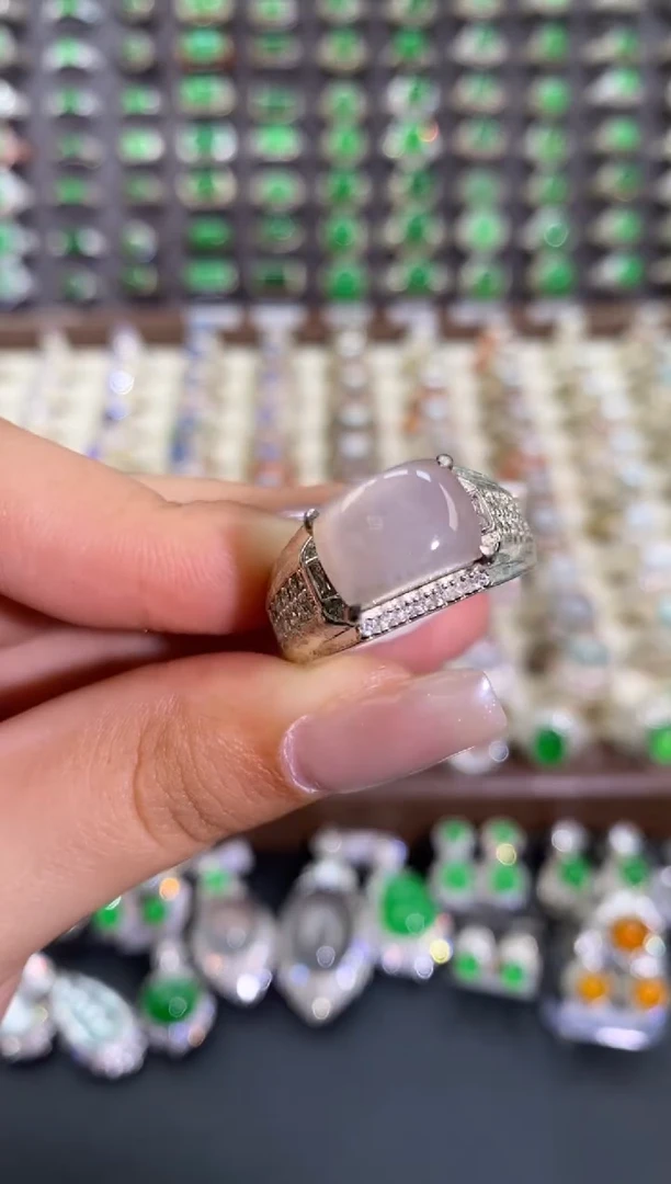 未镶嵌戒指翡翠天然缅甸A货翡翠未镶嵌 粉丝福利