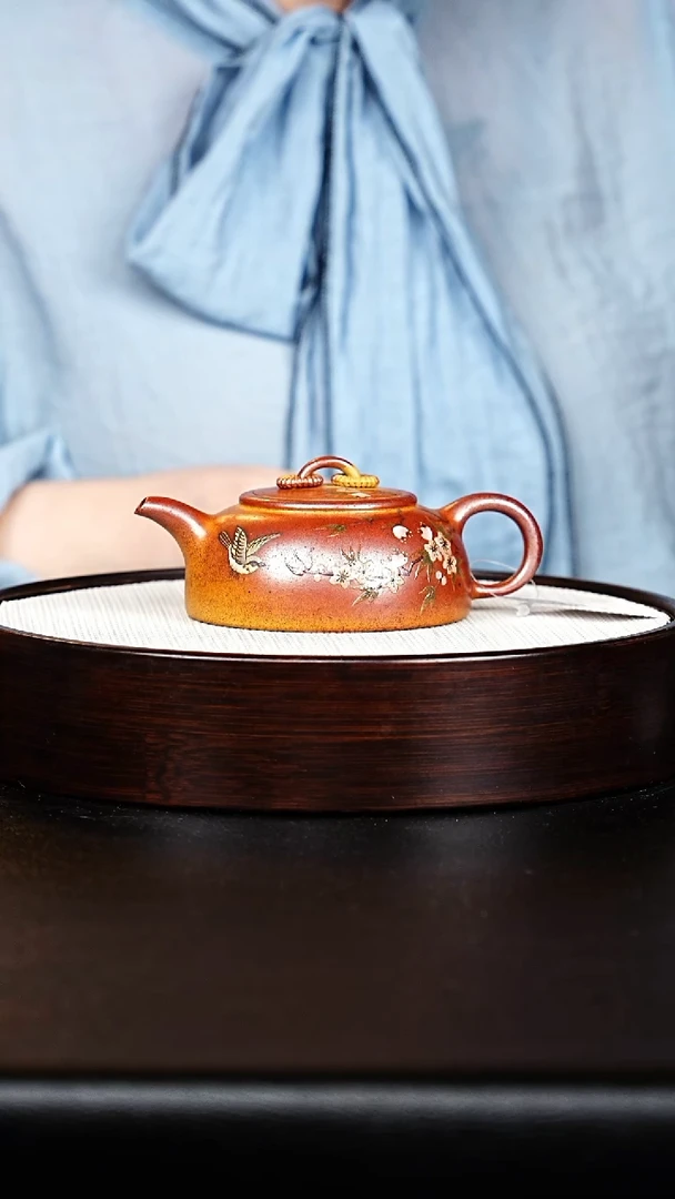 茶壶紫砂双圈壶