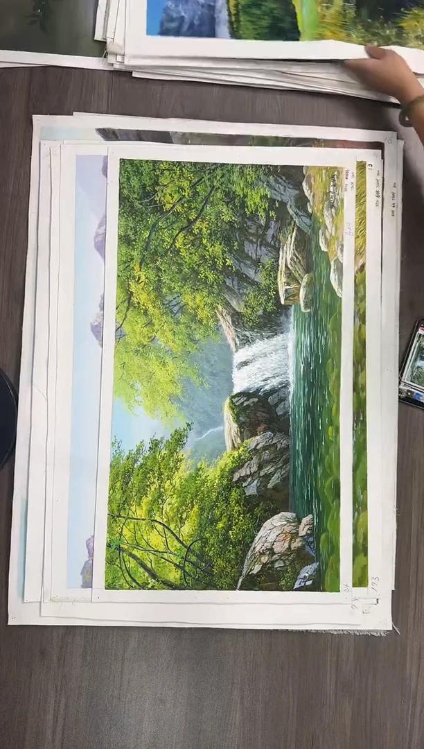 油画【76号】约50*70cm丨朝鲜原创纯手绘孤品油画丨顺丰包邮