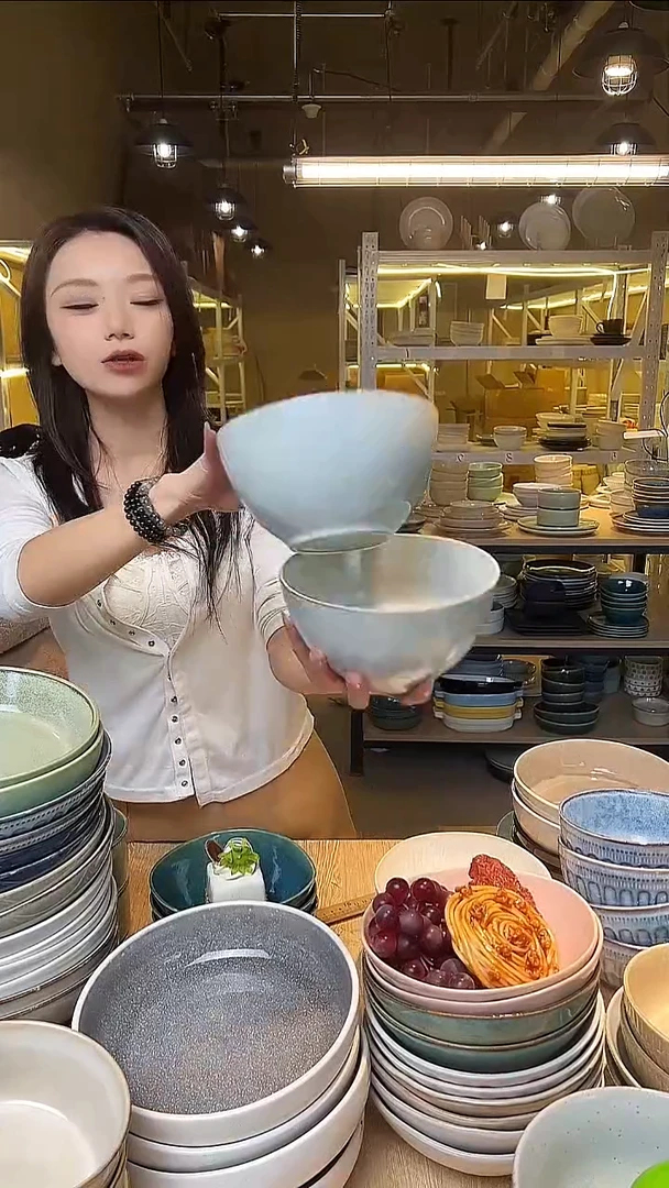 瓷76外贸尾货窑变釉下彩默认微瑕