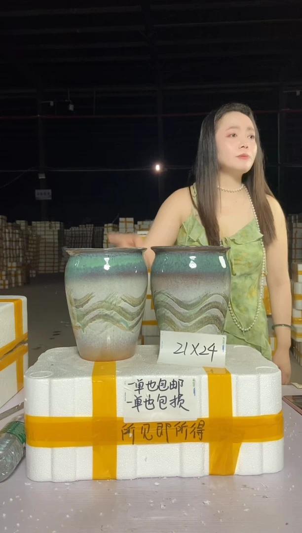 宜兴紫砂粗陶花盆17/24