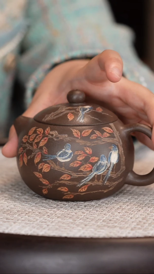 茶壶紫砂【沈建康】鲨皮青西施   220CC