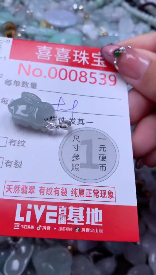 颈饰未镶嵌翡翠8539