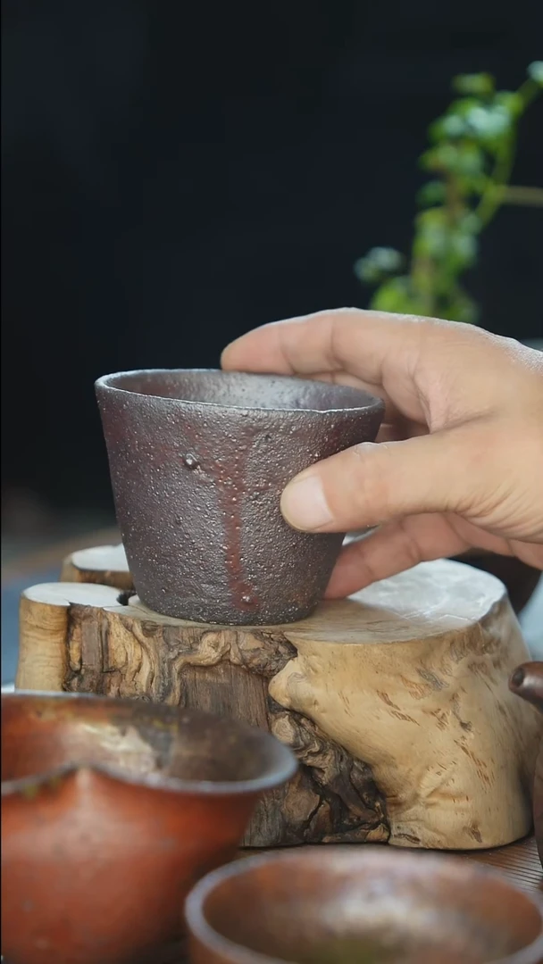 紫砂全手工直筒杯