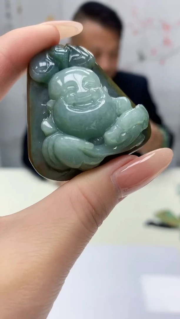 【闪购商品】定制翡翠未镶嵌4969jj-毛货挂件20