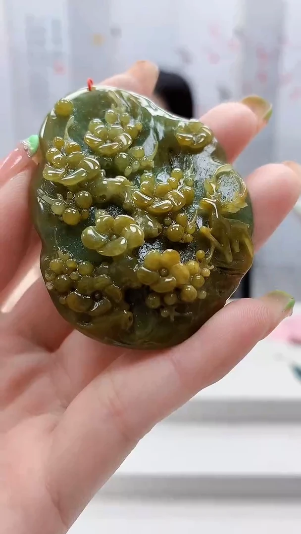 未镶嵌定制翡翠4852ry-毛货挂件107