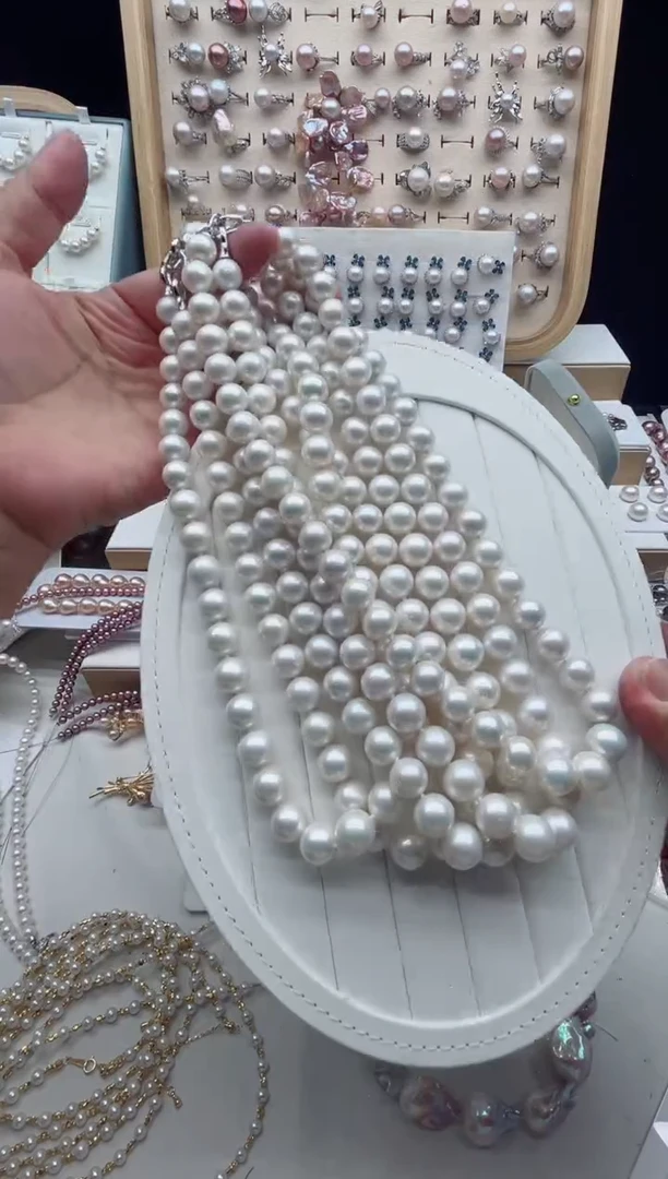 项链银S925镶嵌淡水珍珠多样性发其一，非无暇