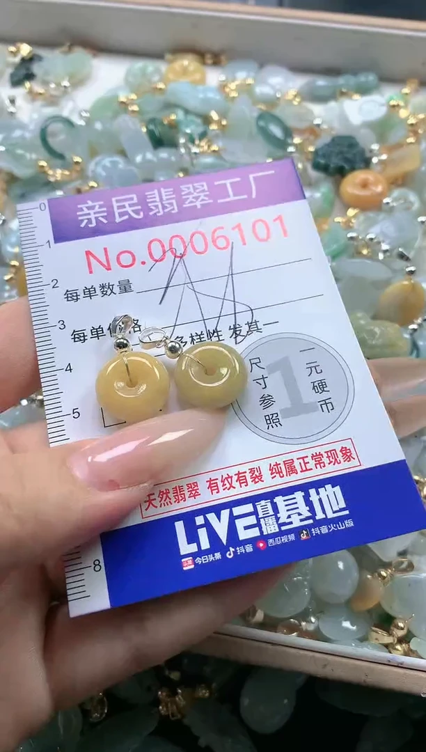 【闪购商品】翡翠吊坠(不含链)未镶嵌6101多样性发一单（一单2个