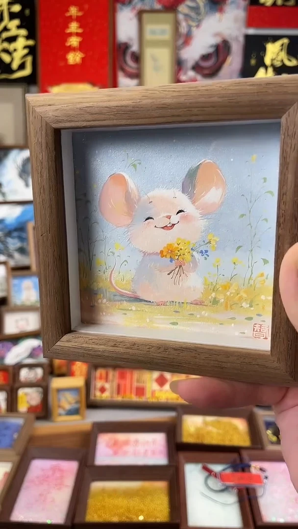 国画纯手绘书法绘画作品